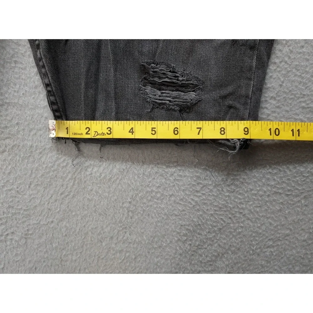 Urban Outfitters Men Jean Short 33 Gray Denim Distressed Bermuda Slim Fit Cozy
